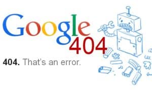 google 404 error لینک شکسته در سئو