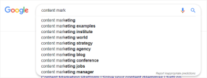 google search showing lsi keywords چگونه کلمه کلیدی انتخاب کنیم